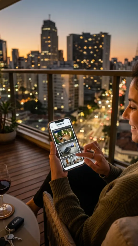 Acesso às câmeras pelo celular